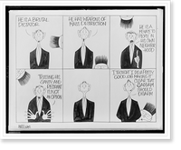 Historic Framed Print, He is a brutal dictator.Ann Telnaes.,  17-7/8" x 21-7/8"