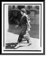 Historic Framed Print, [Mrs. Grace Fortescue and Thomas H. Massie (barely visible) leaving courthouse during trial for the murder of Joseph Kahahawai in Honolulu, Hawaii],  17-7/8" x 21-7/8"