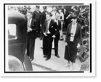 Historic Framed Print, Honolulu defendants after leaving court,  17-7/8" x 21-7/8"