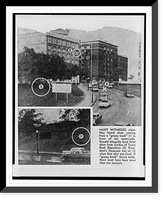 Historic Framed Print, Many witnesses claim they heard shots coming from a grassy knoll" (1) in front of the motorcade",  17-7/8" x 21-7/8"
