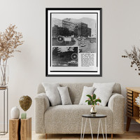 Historic Framed Print, Many witnesses claim they heard shots coming from a grassy knoll" (1) in front of the motorcade",  17-7/8" x 21-7/8"