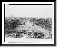 Historic Framed Print, Lens, France, the devastated coal mining region of northern France, 220 coal pits rendered useless - 2,  17-7/8" x 21-7/8"