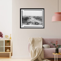 Historic Framed Print, Lens, France, the devastated coal mining region of northern France, 220 coal pits rendered useless - 2,  17-7/8" x 21-7/8"
