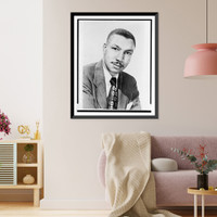 Historic Portrait - Robert L. Carter, attorney - Vintage Home Decor Print