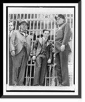 Historic Framed Print, Two-Gun" Crowley goes to trial",  17-7/8" x 21-7/8"