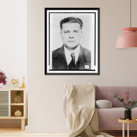 Historic Framed Print, Pretty Boy" again eludes officers",  17-7/8" x 21-7/8"