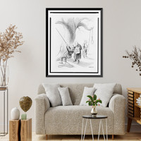 Historic Framed Print, Times up. Now let the other fellow have him a while"",  17-7/8" x 21-7/8"