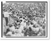 Historic Framed Print, [Henry Wallace, Progressive Party presidential candidate, speaking to large audience at political rally near Asbury Park, New Jersey],  17-7/8" x 21-7/8"