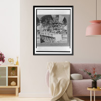 Historic Framed Print, The Czar's golden dining hall in the Kremlin, Moscow, Russia,  17-7/8" x 21-7/8"