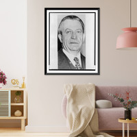 Historic Framed Print, [Julius Waties Waring, judge, bust portrait, facing front],  17-7/8" x 21-7/8"