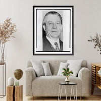 Historic Framed Print, [Julius Waties Waring, judge, bust portrait, facing front],  17-7/8" x 21-7/8"