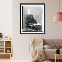 Historic Framed Print, [Ell. Torrance, three-quarter length studio portrait, seated, facing slightly right],  17-7/8" x 21-7/8"