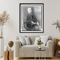 Historic Framed Print, [J.H. Gallinger, three-quarter length studio portrait, seated, facing slightly right],  17-7/8" x 21-7/8"