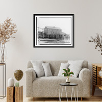 Historic Framed Print, [Original Provincetown Theatre where O'Neill plays were first presented; wharf in Provincetown, Massachusetts],  17-7/8" x 21-7/8"