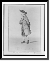 Vintage Americana Print - The hon. Henry Cavendish, F.R.S, 1760