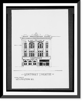 Historic Framed Print, [Kentucky Theatre, Main Street, Lexington, Kentucky],  17-7/8" x 21-7/8"