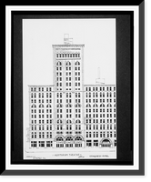 Historic Framed Print, [Auditorium Theatre and Congress Hotel, Wabash Ave., Chicago, Illinois].AFD 1936.,  17-7/8" x 21-7/8"
