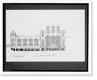 Historic Framed Print, [RKO Palace Theatre, W. Michigan St. opposite Granada Theatre, South Bend, Indiana].AFD 1934.,  17-7/8" x 21-7/8"