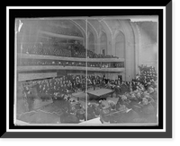 Historic Framed Print, Billiard Tournament at Orchestra Hall,  17-7/8" x 21-7/8"