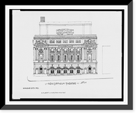 Historic Framed Print, [New Orpheum Theatre (Orpheum Vaudeville Theatre), Kansas City, Missouri].AFD 1932.,  17-7/8" x 21-7/8"