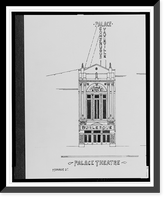 Historic Framed Print, [Palace Theatre, National Theatre, and Columbia Theatre, all on Monroe St., Detroit, Michigan].AFD. - 3,  17-7/8" x 21-7/8"