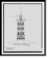 Historic Framed Print, [Strand Theatre, Main St. near Swan St., Buffalo, New York],  17-7/8" x 21-7/8"