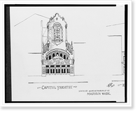 Historic Framed Print, [Capitol Theatre and RKO Orpheum Theatre, State St. near North Fairchild St., Madison, Wisconsin].AFD 1933.,  17-7/8" x 21-7/8"