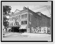 Historic Framed Print, May's Opera House and Jas. W. Brown Tailor Shop,  17-7/8" x 21-7/8"