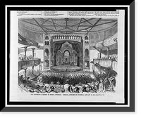 Historic Framed Print, The Brooklyn Academy of Music - interior - opening concert on Tuesday, January 15, 1861,  17-7/8" x 21-7/8"