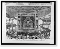 Historic Framed Print, The Brooklyn Academy of Music - interior - opening concert on Tuesday, January 15, 1861,  17-7/8" x 21-7/8"