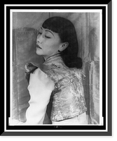 Historic Framed Print, [Portrait of Anna May Wong] - 10,  17-7/8" x 21-7/8"