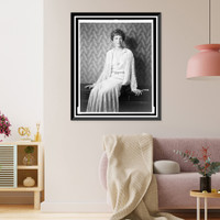 Historic Framed Print, [Amelia Earhart Putnam, full-length portrait, seated, facing slightly right].photo by E.F. Foley, N.Y.,  17-7/8" x 21-7/8"