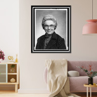 Historic Framed Print, [Virginia Dodd Smith (Mrs. Haven), representative from Nebraska, head-and-shoulders portrait, facing front],  17-7/8" x 21-7/8"