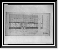 Historic Framed Print, [Alterations to a grocery and hardware store (Carr Bros. and Boswell"),  71 Maryland Avenue,  Hyattsville,  Maryland. Plan and front and side elevations]",  17-7/8" x 21-7/8"