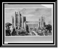 Vintage Americana Print - Detroit - Michigan, new Masonic Temple