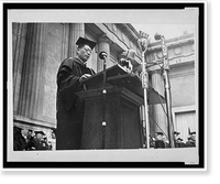 Historic Framed Print, Foreign Minister Soong of China speaks at University of California,  17-7/8" x 21-7/8"