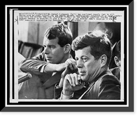 Historic Framed Print, Robert F. Kennedy (left) has confirmed reports that he will resign soon as chief counsel for the Senate Rackets Investigating Committee,  17-7/8" x 21-7/8"