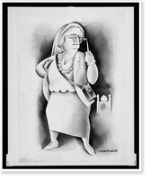 Historic Framed Print, [Katherine Mayo : or Auntie India],  17-7/8" x 21-7/8"