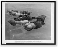 Historic Framed Print, Floating on the Han River were the bodies of several innocent persons who were slaughtered and thrown into the river with their hands tied by North Korean[s],  17-7/8" x 21-7/8"