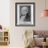 Historic Framed Print, [Pierre Jean de B&eacute;ranger, head-and-shoulders portrait, facing front].E. Hader, pinxit ; phot. u. verl v. Sophus Williams, Berlin W.,  17-7/8" x 21-7/8"