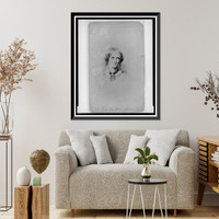 Historic Framed Print, Charlotte Bront&euml;,  17-7/8" x 21-7/8"