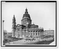 Historic Framed Print, Budapest, Basilika - Basilica.Stengel & Co. Dresden u. Berlin.,  17-7/8" x 21-7/8"