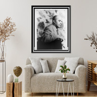 Historic Framed Print, [Portrait of John O. Killens] - 2,  17-7/8" x 21-7/8"