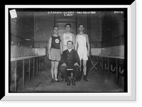 Historic Framed Print, J.J. Erwig .  Ed Renz .  John Gallagher and B. Mann,  17-7/8" x 21-7/8"
