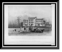 Historic Framed Print, Female Seminary, Nashville, Tenn., barracks of the 51st regt. O.V.. March, 1862.sketched by A. E. Mathews.,  17-7/8" x 21-7/8"
