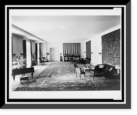 Historic Framed Print, [Living room, looking toward doors to ladies' salon, Reichs Chancellery, Berlin, Germany],  17-7/8" x 21-7/8"
