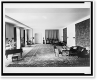 Historic Framed Print, [Living room, looking toward doors to ladies' salon, Reichs Chancellery, Berlin, Germany],  17-7/8" x 21-7/8"