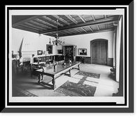 Historic Framed Print, [Furnishings in the smoking room, Reichs Chancellery, Berlin, Germany],  17-7/8" x 21-7/8"