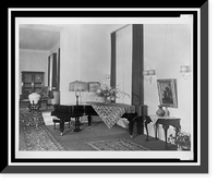 Historic Framed Print, [Piano in the salon, Reichs Chancellery, Berlin, Germany],  17-7/8" x 21-7/8"