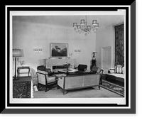 Historic Framed Print, [Furnishings around the salon fireplace, Reichs Chancellery, Berlin, Germany] - 2,  17-7/8" x 21-7/8"